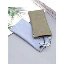 1 Piece Soft PU Sunglasses Pouch Holder Organizer Storage For Daily- Portable Squeeze Top Leather Glasses Case Minimalist Solid Color Anti-Scratch Glasses Storage Bag Eyewear Accessories Sunglasses, Sunglasses, Reading Glasses, Myopia Glasses, Astigmatism Glasses Storage Bag For Men And Women (Yellow)