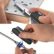 Cuchillo de camping multiusos de acero inoxidable, utensilio de cocina y aventura, cuchillo multiusos, material de acero inoxidable - Negro - Ver 3