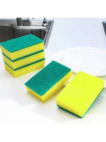100 片/洗碗海绵清洁布洗碗刷吸水海绵块厨房用品洗碗布魔术海绵刷百洁布，锅刷和洗碗刷工具，吸水海绵块，厨房洗碗布，魔术海绵，厨房，浴室，家居，万圣节和圣诞节家居用品供应商 - 彩色 - 查看 4