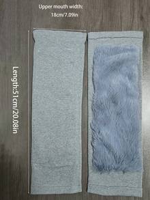 1 件 30/45 厘米运动厚 2.5 毫米冬季保暖护膝，防寒羊毛膝套，运动保暖腿套 - 彩色 - 查看 9