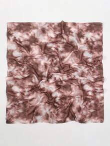 1件装波西米亚水彩印花头巾/披肩，女士多功能防晒围巾，优雅多功能披肩，适合日常佩戴，也可作为服装配饰。