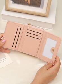 New Fashion Retro Women Wallet Multiple Card Slots Letter Print Zipper Closure Wrist Strap Compact Size Suitable For Daily Use Back To School Graduation Birthday Women Gifts For Women Wallet Mini Wallet Purse Wallet Small Wallet Cute Wallet