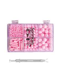 Mixed Size For Cake Decorating Pearl-Bright Gold, Bright Silver, White -Round Faux Pearl Pearls With 4-Claw Pen Clip,115g/4.05 Oz, Gift Box Pack, Baking Decorations, Wedding Party Chirstmas Supplies,For Decoration Only. Not Edible - Multicolor - View 6