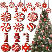Cane Candy Christmas Decoration Christmas Tree Hanging Decoration Christmas Tree Wood Carving Cane Candy Mint Christmas Christmas Decoration Christmas Tree Decoration Christmas Atmosphere Christmas Essential Christmas Goods