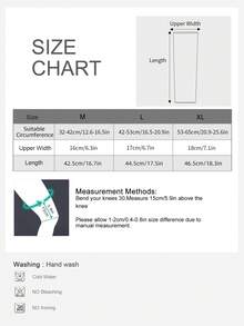 VBOSI 1 Piece Women Men Non-Slip Elastic Compression Full Leg Sleeve Knee Support For Basketball Fitness Training Gym Accessories Knee Support - màu đen - Xem 6