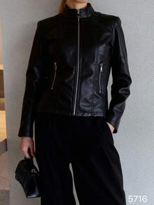 chaqueta de mujer - Negro - Ver 3