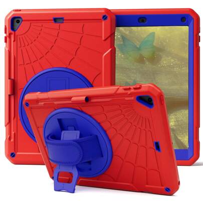 1pc Stock Case Compatible With IPad 10th/ 6th/ 5th Generation 11''/10.9''/9.7''/8.3''/7.9'', Ipad 10th 10.9'' Generation Tablet Cover With Pencil Holder [360° Rotating Hand Strap] &Stand, Case Compatible With IPad Mini 6 Mini 7 8.3 IPad (A16) 11 Inch 11th Generation 2025 IPad Air2/Pro/5/6 9.7 IPad 11(A16 2025) (Red+Blue,Pink+White)