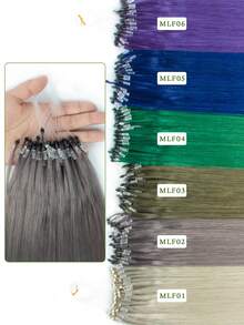 12-22 Inch Remy Human Hair I-Tip Extensions, Easy To Style, Cold Fusion No Shedding, Soft & Natural, Durable, Portable For Travel & Daily Styling - Multicolor - View 4