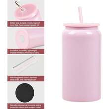6 Pack 16 Oz Sublimation Tumblers Blanks With Cup Lid And Atraw, Stainless Steel Double Wall Insulated Cups Blank U2026Colorful - 6包裝-彩色 - 查看 2