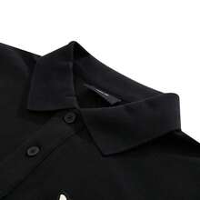 Oversized Poloshirt mit Cooper's Logo, Kurzarm Unisex Sport, Pendeln