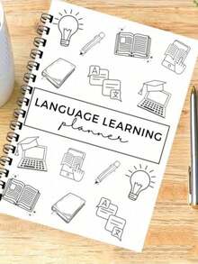 47 Page Language Learning Plan For Adults - Vocabulary And Grammar Organizer With Weekly/Monthly Logs, Grammar Checklists, Mind Maps, Writing Tips, And Color Coded Tabs - Comprehensive Language Acquisition Notebook For Effective Learning Habits And Progress Tracking, Language Learning Tools | Engaging Design | High-Quality Paper Materials, Language Learning Notebook,School Supplies,Back To School