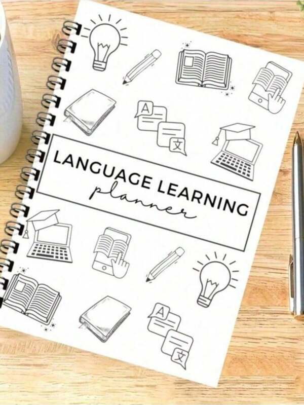 47 Page Language Learning Plan For Adults - Vocabulary And Grammar Organizer With Weekly/Monthly Logs, Grammar Checklists, Mind Maps, Writing Tips, And Color Coded Tabs - Comprehensive Language Acquisition Notebook For Effective Learning Habits And Progress Tracking, Language Learning Tools | Engaging Design | High-Quality Paper Materials, Language Learning Notebook,School Supplies,Back To School