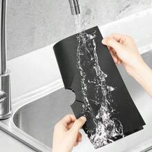 4 Stück Gasherd Öl-beständige Matte, Schutzauflage, Herd Reinigungsmatte, Spritzschutz, Integrierte Küchenoberflächen Schutz- und Reinigungsauflage, Familien Dinner Zubehör, Party Ausstattung