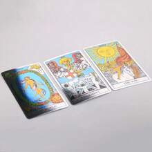 Bộ bài Tarot Khúc xạ Màu Nâng cao - Bộ bài hoàn chỉnh với lớp phủ sáng bóng và biểu tượng bí truyền truyền thống dành cho người lớn thực hành - Nhiều màu - Xem 9