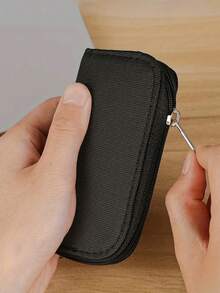 Bolsa de almacenamiento de tarjeta de memoria, estuche portátil con 22 ranuras para CF/SD/Micro SD/SDHC/MS/DS, accesorios de juegos, caja de tarjetas, estuche de tarjetas, regalo, estuche para tarjetas de visita, billetera, estuche para tarjetas de crédito, estuche para fotos para mujeres y hombres, esencial de viaje, organizador de cables, organizador electrónico, impermeable, portátil para viajes y tecnología