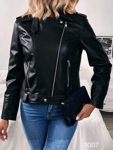 chaqueta de mujer - Negro - Ver 1