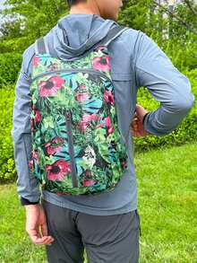 Ultra-Lightweight Packable Foldable Backpack Daypack - Water-Resistant Quick-Dry Foldable Hiking & Travel Pack For Men, Women & Teens; Packable Travel Daypack With Phone Pocket, Anti-Theft Zipper Pocket, Key Clip, Bottle Sleeve, Compression Straps & Reflective Strip; Ultralight Ripstop Nylon Rucksack That Packs Into Pouch - Ideal For Camping, Trekking, Commuting, School, Gym, Beach, Festivals & Emergency Use