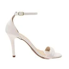 High Heel Western Wedding Style PU Leather Buckle Party Summer - trắng - Xem 4