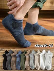 10 Pairs Of Women's All-Match Colorblock Ear Comfort Breathable Socks With Tassels, Breathable And Comfortable Contrasting Low-Top Socks(Due To Lighting And Angle During Photography, The Actual Product May Have Slight Color Differences Compared To The Images.)