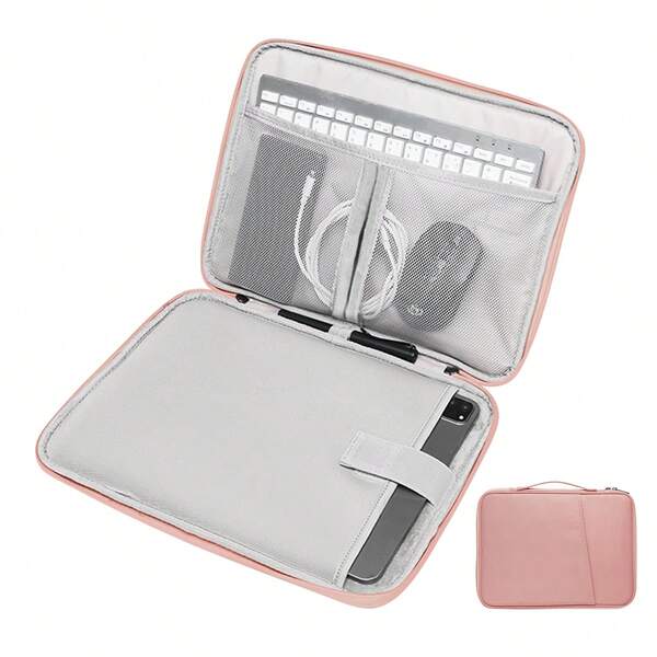 DANYCASE 11-13.3" Tablet Sleeve Case Compatible With IPad 11th 10th 9th 8th 7th Air Pro With Handle Pocket Briefcase Portable Handle Cover Zipper Sleeve Pouch Shockproof Cover Case Autumn University Essentials Laptop Bag For Women Mac Book Case Laptop Sleeve Back To School