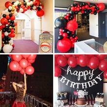 Red Balloons 25pcs/50pcs 12 Inch Happy Birthday Party Balloons Christmas Wedding Valentine's Day Theme Party Decorations - Red - View 6