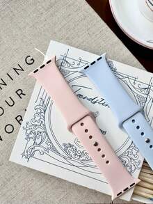 6 件/套男女时尚柔软硅胶运动表带舒适可调节防水腕带,适用于 表带 38/40/41/42/44/45/46/49 毫米,适用于 Series Ultra/SE/11/10/9/8/7/6/5/4/3/2/1,智能手表配件 - 6個顏色 - 查看 5