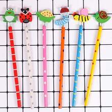 12/6/3支8.46英寸随机卡通汽车和船铅笔，创意卡通HB铅笔，适用于办公室、学校用品、学生礼物、节日礼物 - 彩色 - 查看 7