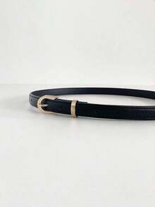 1pc Red PU (Polyurethane) Leather Casual Retro Elegant Belt Women, Suitable Daily, Work, Date Outfit With Jeans, Trousers, Skirts, Autumn/Winter Summer, School Fall, Autumn, Halloween - trắng - Xem 11