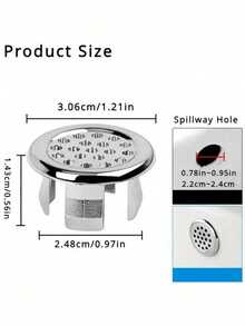 2/4/6/8pcs White Sink And Ceramic Top Sink Decorative Accessories, Sink Decorative Accessories With Flood Plug