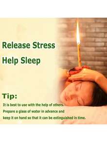 10 piezas de velas para los oídos, velas cónicas de cera de abeja Hopi para eliminar la cera de los oídos, velas aromáticas para los oídos con soporte, 100% cilindros de fragancia cónica hueca - Multicolor - Ver 8