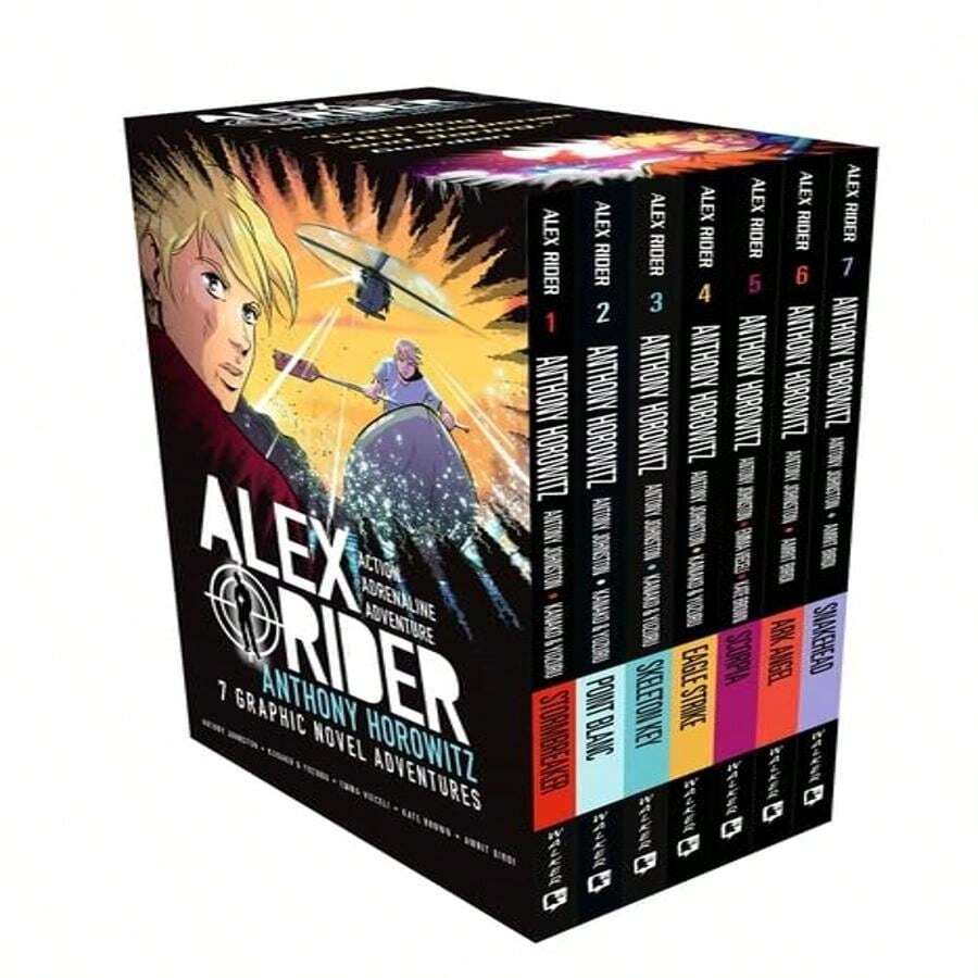 Alex Rider Collection 7 Graphics Books Set By Anthony Horowitz - White - View 1