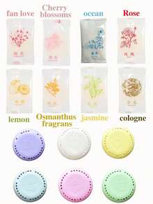 10pcs Air Freshener Deodorizer Solid Fragrance Blocks, Long Lasting Scent, Suitable For Home, Car, Bathroom, Bedroom, Closet And Toilet, Enhance Freshness In Bathroom, Bedroom, Car And Home, Ideal For Eliminating Odor In Closet And Toilet (Random Color) - Other - View 3