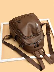 New Classical Fashion High Quality Soft Leather Travel Backpack Women Large Capacity Luxury Shoulder Bags School Bag Backpacks