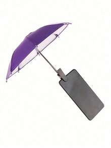 Parasol z zaciskiem na telefon 1 szt./2 szt., wodoodporny parasol przeciwsłoneczny do użytku na zewnątrz z uchwytem na telefon, mini parasol z filtrem UV na lekki deszcz, uniwersalna osłona przeciwsłoneczna do telefonu, zewnętrzna osłona przeciwsłoneczna z powłoką antyrefleksyjną do telefonu, niezbędne akcesoria podróżne, artykuły szkolne, artykuły na wakacje, kemping, niezbędne akcesoria wakacyjne