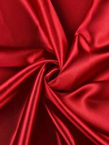 1pc Solid Color Satin Fabric, DIY Fashion Handmade Clothing, Silk Satin Suitable For Wedding Dress Decoration - Multicolor - View 18