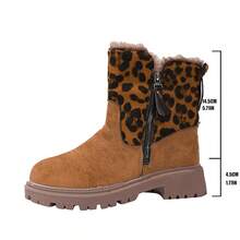 2025秋冬季新款女士绒面革雪地靴，多功能保暖加厚鞋底短靴，保暖内衬