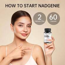MONTUE NAD Supplement-NAD Supplements For Women&Men,Support Stamina & Healthy Aging-CoQ10,Promotes Cellular Renewal, Energy, And Radiant Skin Health - 60 Capsules,2pcs - 2瓶 - 查看 5