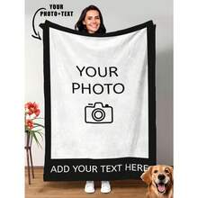 Customized Blankets & Flannel Personalized Photo And Text/Name Blankets ...