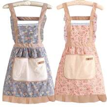 1pc Women's Apron, Household Kitchen Wipe-Clean Fashionable Princess Cooking Apron (There May Be Some Color Difference Due To Photography Equipment And Lighting)