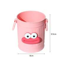 Porta lápices de plástico de boca grande con pegatinas de letras, porta lápices de escritorio de patas largas, lindo y divertido, combinación arbitraria DIY - Pierna - Ver 9