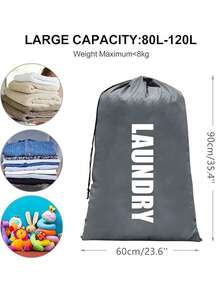 Saci de rufe de călătorie, saci de rufe lavabili cu șnur, extra mari, rezistenți, pentru cămin universitar, geantă de călătorie pentru haine murdare și geantă pentru haine de sală, organizator de călătorie extra mare pentru haine murdare, depozitare accesorii de călătorie, depozitare de zi cu zi pentru casă.