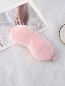 10/3/1 Piece Black/Cute Pink Satin Fluffy Soft Eye Mask, Made Of Soft Flannel And Polyester Fabric, Good Blackout Effect, Suitable For Home, Sleep, Travel, Relaxation, Healthy Sleep - Multicolor - View 7