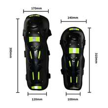 Adecuadas para motocicletas, patinetas y conducción todoterreno, estas rodilleras y coderas son resistentes al viento, abrigadas y anticaídas. Son aptas tanto para hombres como para mujeres y cuentan con un diseño reflectante para mayor  en tus salidas nocturnas. - AMARILLO FLUORESCENTE - Ver 5