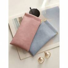 1 Piece Soft PU Sunglasses Pouch Holder Organizer Storage For Daily- Portable Squeeze Top Leather Glasses Case Minimalist Solid Color Anti-Scratch Glasses Storage Bag Eyewear Accessories Sunglasses, Sunglasses, Reading Glasses, Myopia Glasses, Astigmatism Glasses Storage Bag For Men And Women (Yellow)