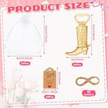 1 pezzo Apribottiglie a forma di stivale in metallo dorato, strumento creativo per bar, adatto per festival, matrimoni, feste, birra, lattine. Perfetto per San Valentino, matrimoni, compleanni, Ognissanti e feste di Natale