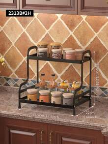 This 3-Tier Spice Rack Is Suitable For Home And Restaurant Kitchen Countertops, Can Hold Jars, Seasonings, Sauces And Knives. It Is Multi-Functional, High-Capacity, Detachable And Washable. - Multicolor - View 15