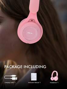 GENAI Wireless Headphones With Microphone, HiFi Stereo Sound, Foldable & Lightweight, Volume Control, 3.5mm Stereo Cable, Deep Bass, Suitable For Home, Office, Phones, Computers - Multicolor - View 4
