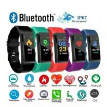 Fitness Tracker HR, Activity Tracker Watch With Heart Rate Monitor, Waterproof Smart Fitness Band With Step Counter, Calorie Counter, Pedometer Watch For Kids Women And Men