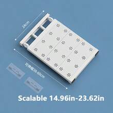 1 kệ chia tủ quần áo có thể mở rộng, không cần khoan, thích hợp cho ký túc xá, tủ, phòng tắm, giá để đồ nhà bếp - Nhiều màu - Xem 9