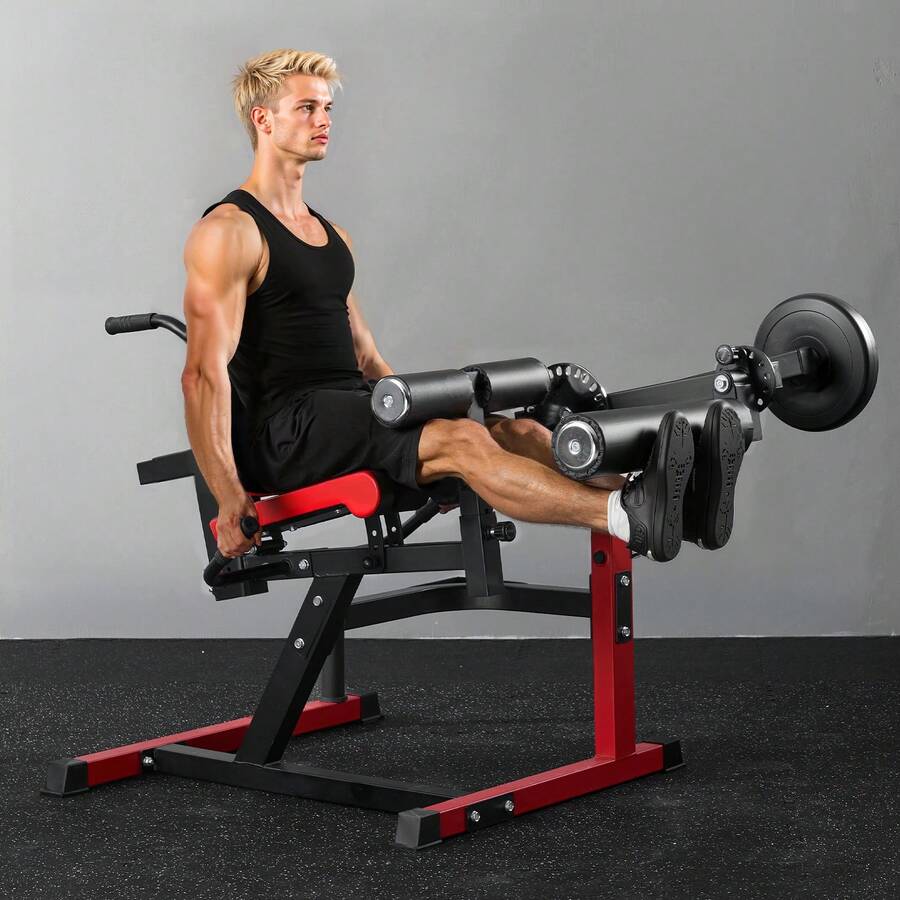 Leg Extension And Curl Machine, Seated Leg Rotary Extension For Thigh, Adjustable Lower Body Specialty Exercises Equipment, Heavy Duty Workout Bench For Home Gym, 550 LBS Capacity - Multifunctional Training 550 Lbs - View 1